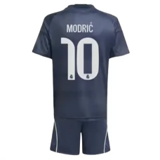 Real Madrid Børn Modrić 10 Udebanetrøje 2025-26 Fodboldsæt