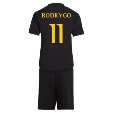Real Madrid Børn Rodrygo 11 Tredjetrøje 2023-24 Fodboldsæt