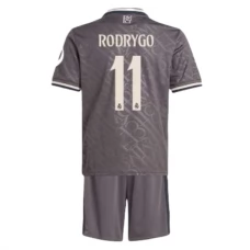 Real Madrid Børn Rodrygo 11 Tredjetrøje 2024-25 Fodboldsæt