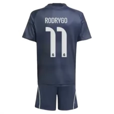 Real Madrid Børn Rodrygo 11 Udebanetrøje 2025-26 Fodboldsæt