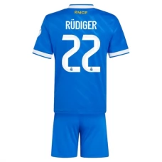 Real Madrid Børn Rüdiger 22 Tredjetrøje 2025-26 Fodboldsæt