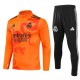 Real Madrid Børn Træningssæt 2024-25 - 1-4 Zip Dragon Orange