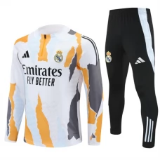 Real Madrid Børn Træningssæt 2024-25 - 1-4 Zip Gul
