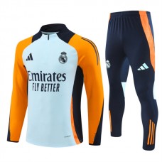 Real Madrid Børn Træningssæt 2024-25 - 1-4 Zip Orange