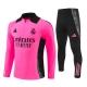Real Madrid Børn Træningssæt 2024-25 - 1-4 Zip Rød