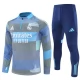 Real Madrid Børn Træningssæt 2025-26 - 1-4 Zip Blå
