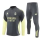 Real Madrid Børn Træningssæt 2025-26 - 1-4 Zip Grå