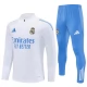 Real Madrid Børn Træningssæt 2025-26 - 1-4 Zip Hvid Blå