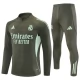 Real Madrid Børn Træningssæt 2025-26 - 1-4 Zip Kaki
