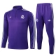 Real Madrid Børn Træningssæt 2025-26 - 1-4 Zip Lilla