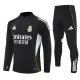 Real Madrid Børn Træningssæt 2025-26 - 1-4 Zip Sort