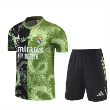 Real Madrid Børn Træningstrøje Sæt 2025-26 - Shorts Dragon Grøn