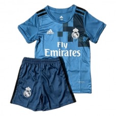 Real Madrid Børn Tredjetrøje Retro 2017-18 Fodboldsæt