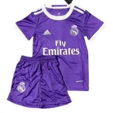 Real Madrid Børn Udebanetrøje Retro 2016-17 Fodboldsæt