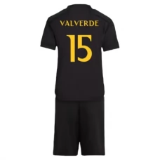 Real Madrid Børn Valverde 15 Tredjetrøje 2023-24 Fodboldsæt