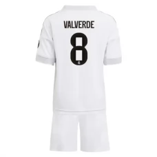 Real Madrid Børn Valverde 8 Hjemmebanetrøje 2025-26 Fodboldsæt