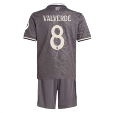 Real Madrid Børn Valverde 8 Tredjetrøje 2024-25 Fodboldsæt