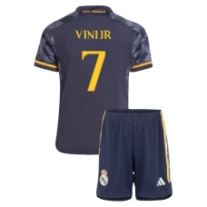 Real Madrid Børn Vini Jr. 7 Udebanetrøje 2023-24 Fodboldsæt