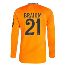 Real Madrid Brahim 21 Udebanetrøje 2024-25 Langærmet Fodboldsæt
