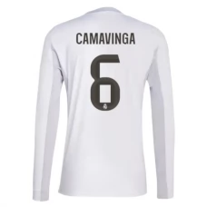 Real Madrid Camavinga 6 Hjemmebanetrøje 2025-26 Langærmet Fodboldsæt