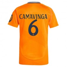 Real Madrid Camavinga 6 Udebanetrøje 2024-25 Fodboldsæt