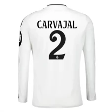 Real Madrid Carvajal 2 Hjemmebanetrøje 2024-25 Langærmet Fodboldsæt