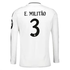 Real Madrid E.Militao 3 Hjemmebanetrøje 2024-25 Langærmet Fodboldsæt