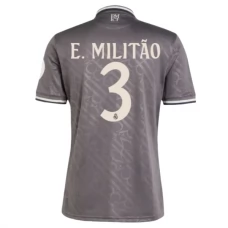 Real Madrid E.Militao 3 Tredjetrøje 2024-25 Fodboldsæt
