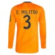 Real Madrid E.Militao 3 Udebanetrøje 2024-25 Langærmet Fodboldsæt
