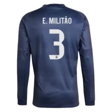 Real Madrid E.Militao 3 Udebanetrøje 2025-26 Langærmet Fodboldsæt