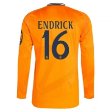 Real Madrid Endrick 16 Udebanetrøje 2024-25 Langærmet Fodboldsæt