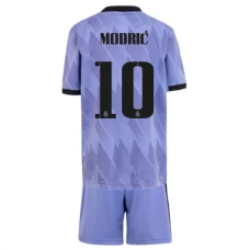 Real Madrid Fodboldsæt Børn 2022-23 Luka Modrić 10 Udebanetrøje