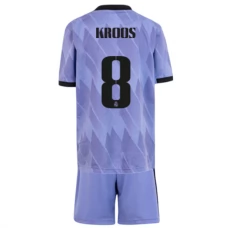Real Madrid Fodboldsæt Børn 2022-23 Toni Kroos 8 Udebanetrøje
