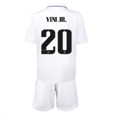 Real Madrid Fodboldsæt Børn 2022-23 Vinícius Júnior 20 Hjemmebanetrøje