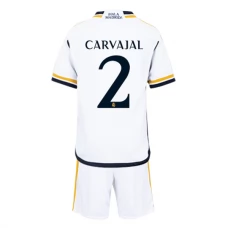 Real Madrid Fodboldsæt Børn 2023-24 Carvajal 2 Hjemmebanetrøje