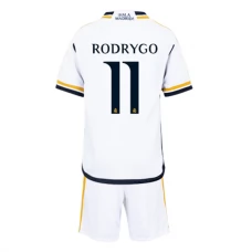 Real Madrid Fodboldsæt Børn 2023-24 Rodrygo 11 Hjemmebanetrøje