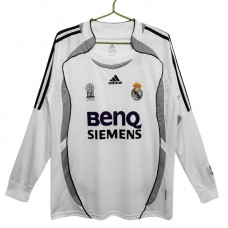 Real Madrid Hjemmebanetrøje Retro 2006-07 Langærmet Fodboldsæt