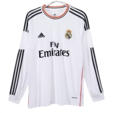 Real Madrid Hjemmebanetrøje Retro 2013-14 Langærmet Fodboldsæt
