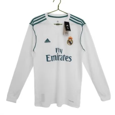 Real Madrid Hjemmebanetrøje Retro 2017-18 Langærmet Fodboldsæt