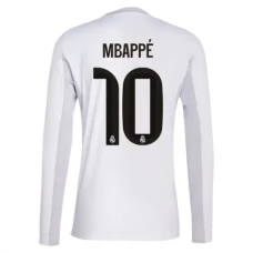 Real Madrid Mbappé 10 Hjemmebanetrøje 2025-26 Langærmet Fodboldsæt