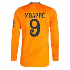 Real Madrid Mbappé 9 Udebanetrøje 2024-25 Langærmet Fodboldsæt
