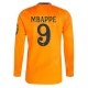 Real Madrid Mbappé 9 Udebanetrøje 2024-25 Langærmet Fodboldsæt