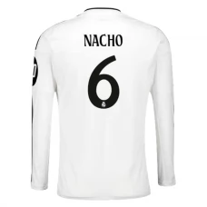 Real Madrid Nacho 6 Hjemmebanetrøje 2024-25 Langærmet Fodboldsæt
