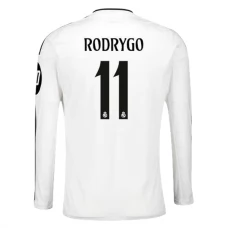Real Madrid Rodrygo 11 Hjemmebanetrøje 2024-25 Langærmet Fodboldsæt