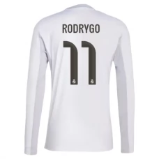 Real Madrid Rodrygo 11 Hjemmebanetrøje 2025-26 Langærmet Fodboldsæt