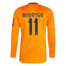 Real Madrid Rodrygo 11 Udebanetrøje 2024-25 Langærmet Fodboldsæt