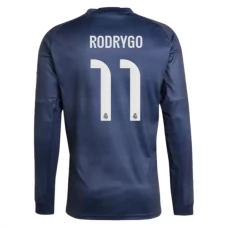 Real Madrid Rodrygo 11 Udebanetrøje 2025-26 Langærmet Fodboldsæt