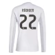Real Madrid Rüdiger 22 Hjemmebanetrøje 2025-26 Langærmet Fodboldsæt