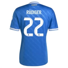 Real Madrid Rüdiger 22 Tredjetrøje 2025-26 Fodboldsæt