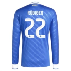 Real Madrid Rüdiger 22 Tredjetrøje 2025-26 Langærmet Fodboldsæt